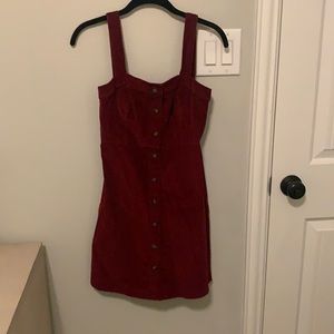 Burgundy dress